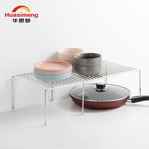 Estante de Almacenamiento Extensible de Acero Inoxidable Huasimeng de 30.5-54cm, Organizador de Cocina de 2 Niveles para Debajo del Fregadero - Product Image 4