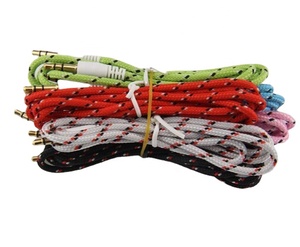 Connecteur plaqué or 1m câble Aux 3.5mm mâle à mâle câble <span class=keywords><strong>auxiliaire</strong></span> Audio stéréo pour voiture <span class=keywords><strong>iPhone</strong></span> Samsung casque haut-parleur MP3 - Product Image 1