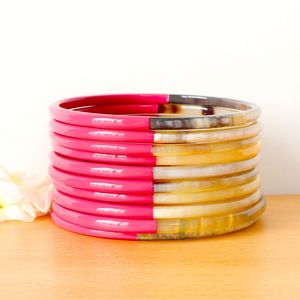 Minh Giang, brazalete de cuerno de búfalo de buena calidad, pulsera de joyería y para accesorios de regalo, brazalete, pulseras de cuerno de moda - Product Image 3