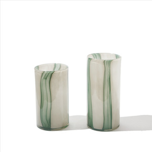 Florero Vertical Minimalista Nórdico con Rayas, Florero Hidropónico de Alta Calidad para el Hogar - Product Image 6