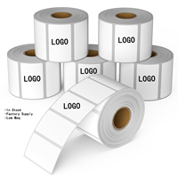 Label Thermal Langsung dari Pabrik, Kertas Stiker Barcode, Pencetakan Label Thermal, Kompatibel dengan Printer Desktop