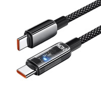 Kabel Pengisian Daya Super Cepat Universal JYD C803 240W USB-C untuk Ponsel, Kabel Data USB ke Type-C untuk Android dan iOS