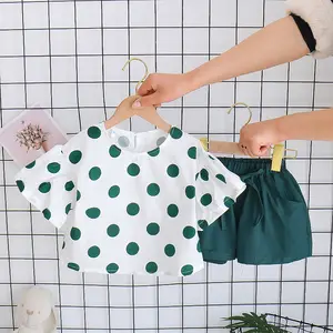 Ensemble de vêtements d'été de haute qualité pour bébé fille, 2 pièces, haut à manches courtes, jupes, vêtements à la mode pour fille de 1 à 4 ans