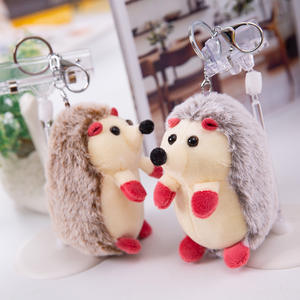 Vente chaude 2025 Mignon hérisson en peluche 3D Porte-clés avec logo personnalisé - Jouet miniature portable pour filles - Product Image 6