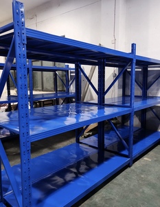 YC-021 5-Layer Heavy-Duty <b>Steel</b> Storage <b>Rack</b> Zinc Coated 150kg Load Capacity Corrosion Protection Shelf Stacking - Product Image 1