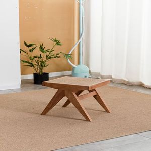 Banc de salle à manger moderne de haute qualité, design moderne, <span class=keywords><strong>petit</strong></span> banc <span class=keywords><strong>en</strong></span> <span class=keywords><strong>rotin</strong></span>, bois massif, tabouret carré pour le <span class=keywords><strong>salon</strong></span> - Product Image 2