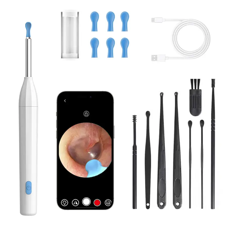 New JesHome P2 Visual Ear Endoscope Wireless Wifi Ear Wax Remover Support IOS Android Phone
