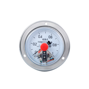 YXCBF100ZT เกจวัดแรงดันแบบสัมผัสแม่เหล็กสแตนเลส 100 มม. ความแม่นยำ 1.6 ระดับ 1MPa แบบติดตั้งบนแผง อนาล็อก - Product Image 1