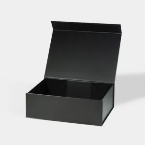 Benutzer definierte Luxus White Folding Benutzer definierte Geschenk box Geschenk 30Cm Zwart Black Box Verpackung