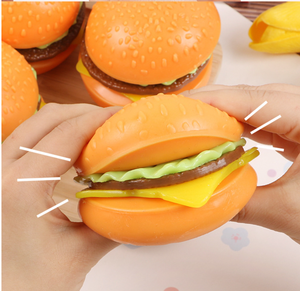 Juguetes Blandos de Simulación de Comida Desmontables de 5 Capas con Forma de Hamburguesa para Niños de 5 a 7 Años, Novedoso Regalo de Cumpleaños Antiestrés para Niñas - Product Image 6