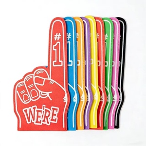 Gants de cheerleading multicolores du fabricant, avec grandes paumes en EVA et finition imprimée, en mousse, pour événements sportifs, approvisionnement direct en stock - Product Image 2
