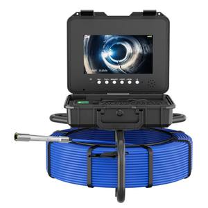 Endoscope industriel portable en métal haute définition de 10,1 pouces pour l'inspection des égouts, débouchage, caméra étanche, peut pivoter - Product Image 1