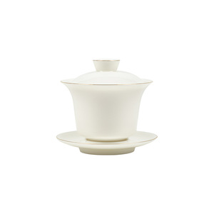 Guanlan Porcelain Gaiwan With Lid Gold Handle 150Ml Kung Fu <b>Tea</b> <b>Set</b> Household <b>Tea</b> Bowl - Product Image 5