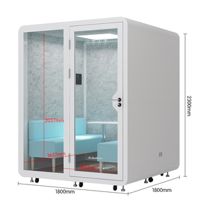 Cabine de bureau insonorisée moderne et économique, cabine téléphonique, cabine d'enregistrement, pods silencieux, cabine de réunion, modulaire et amovible - Product Image 1