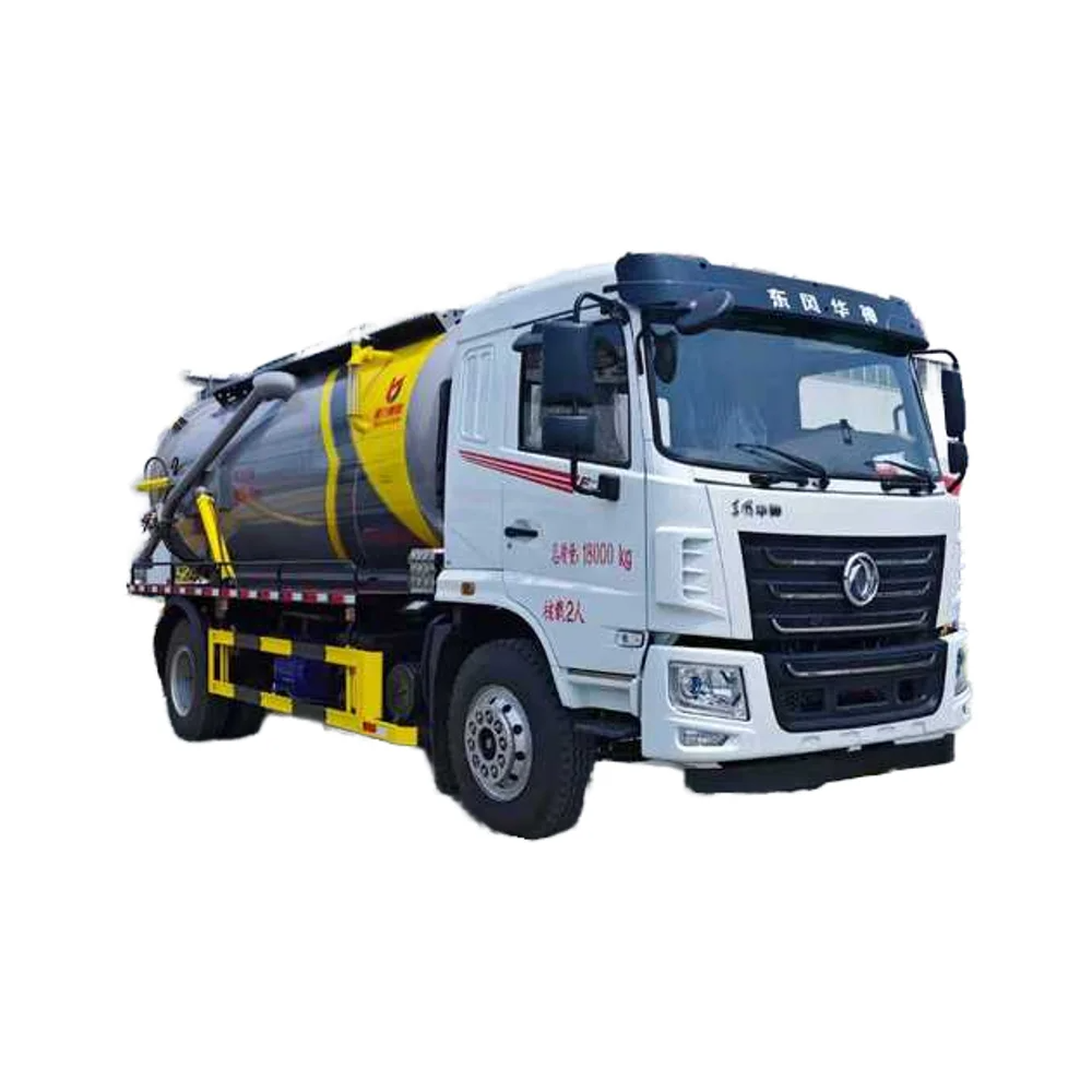 Dongfeng Huashen вакуумный всасывающий грузовик 13500 л септический фекальный вакуумный всасывающий грузовик