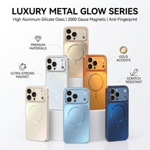 <span class=keywords><strong>Coque</strong></span> d'<span class=keywords><strong>iPhone</strong></span> Originale Givrée Mate avec Verre Magnétique pour Objectif d'Appareil Photo, Compatible avec <span class=keywords><strong>iPhone</strong></span> 17 Air 16 15 14 13 12 <span class=keywords><strong>11</strong></span> Pro Max Plus - Product Image 1
