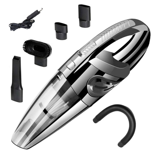 Long Standby Car Vacuum Cleaner Dry Wet Powerful Suction Car Dust Blower Cordless ABS Material Handheld Vacuum for Home Sofa