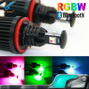 Blue.tooth App Control RGBW LED Marker Angel Eyes H8 para <span class=keywords><strong>BMW</strong></span> E92 E90 E82 E88 E60 E70 80W Pure White - Product Image 2