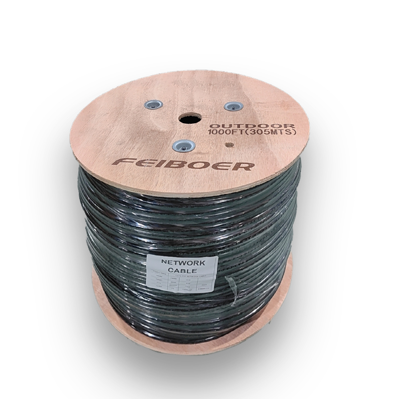 Cable Ethernet CAT6 UTP 1000 Pies (305m) - 23AWG, CCA, Sin Conectores, Para Instalación