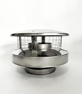 Sombrero de chimenea de lluvia de doble pared de 5 o 6 pulgadas moderno <span class=keywords><strong>para</strong></span> estufa Chimenea de madera - Product Image 2