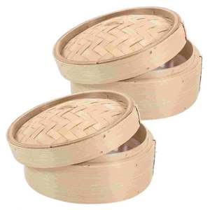 Bambou Céramique Cuiseur Vapeur <span class=keywords><strong>Couscous</strong></span> Pot Induction <span class=keywords><strong>Meilleur</strong></span> pour les Boulettes Toujours Pan Boulette Riz Nouilles Bun Cabinet Chop Stick - Product Image 1