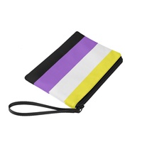 Dompet Koin Pelangi Non-Binary Khusus Gay, Dompet Cetak untuk Perjalanan Sehari-hari & Pilihan Hadiah untuk Acara Kebanggaan