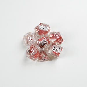 Jeu de <span class=keywords><strong>d</strong></span>és RPG en époxy transparent incrusté de <span class=keywords><strong>poker</strong></span>-Jeu de table unique DND Dice avec éléments de <span class=keywords><strong>poker</strong></span> intégrés pour <span class=keywords><strong>D</strong></span> & <span class=keywords><strong>D</strong></span> et COC - Product Image 5