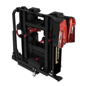 2025 nuevo 03-332 <span class=keywords><strong>bola</strong></span> de remolque plegable E-bike Rack con ruedas luces soporte de matrícula para 2 Fat Tire E-bikes E-bike Carrier - Product Image 3