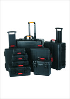 Mallette de transport rigide en ABS avec mousse pré-découpée, indice de protection IP65, couleur noire, personnalisable avec support OEM