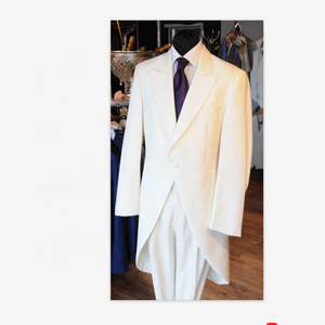 เสื้อโค้ทผู้ชายสไตล์อังกฤษ ความยาวปานกลาง ตัดเย็บตามสั่ง สำหรับเพื่อนเจ้าบ่าว งานพรอม ชุดทักซิโด้หางนกนางแอ่น เสื้อโค้ทหางนกสำหรับงานแต่งงาน ชุดทักซิโด้หางนก - Product Image 6