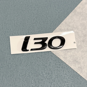 Emblème de voiture, logo 3D, autocollants de carrosserie en ABS pour <span class=keywords><strong>I10</strong></span>-I40/<span class=keywords><strong>N</strong></span> <span class=keywords><strong>LINE</strong></span> - Argent Noir, finition brillante de haute qualité, décoration et protection - Product Image 5