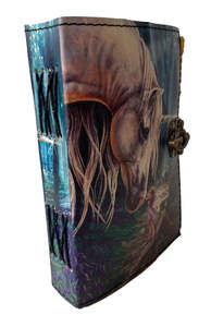 Cuaderno de Cuero con Diseño de Caballo Hecho a Mano, Papel Vintage con Borde Irregular, Diario Impreso para Hombres y Mujeres, Sin Líneas - Product Image 4