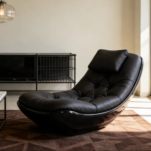 Sillón Reclinable <span class=keywords><strong>de</strong></span> Cuero Genuino <span class=keywords><strong>de</strong></span> Lujo, Chaise Longue, Muebles <span class=keywords><strong>de</strong></span> Sala <span class=keywords><strong>de</strong></span> Estar, Sillón Mecedor <span class=keywords><strong>de</strong></span> Diseño Nórdico, Cama <span class=keywords><strong>de</strong></span> Dormitorio - Product Image 5