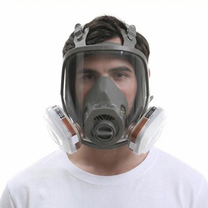 <span class=keywords><strong>Masque</strong></span> respiratoire intégral de protection Secure Fit avec filtre HEPA <span class=keywords><strong>P100</strong></span> pour peinture et particules, <span class=keywords><strong>masque</strong></span> purificateur d'air complet - Product Image 6