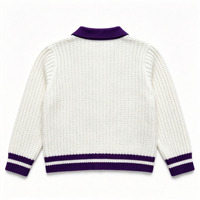 Pull-over en tricot personnalisé pour l'automne et l'hiver, col polo, chaud et confortable, vente en gros