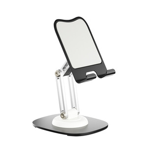 Support de téléphone réglable en ABS pour bureau avec base noire et bras argenté - Product Image 5