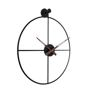 Reloj de pared minimalista y moderno, de 60Cm y 24 pulgadas, de Metal antiguo, redondo y grande, estilo <span class=keywords><strong>español</strong></span>, para exteriores - Product Image 2