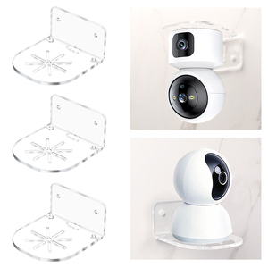 Прямая Продажа с фабрики, портативный настенный акриловый прозрачный плавающий кронштейн для полок с наноклеевым клеем и винтами - Product Image 2