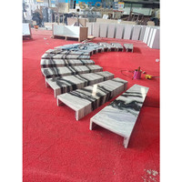 Foshan Panda marbre blanc l socle bas pour salon salle de bain cuisine extérieur Villa hôtel meubles
