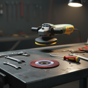 Disco de Lijado Ttake 125x13 mm, Eje de 22 mm, Soporte de Fibra Roja - Product Image 3