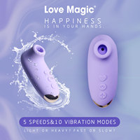 Großhandel Leistungsstarker Klitoris-Saugmassager mit 10 Modi, Saugvibrator, IPX6 Wasserdicht, USB-Aufladbar, Latexfrei, für Klitoris und Brustwarzen