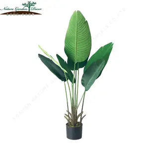 Mode Decoratie Faux Plant Voor Kantoor, Keuken Banana Leaf Tree