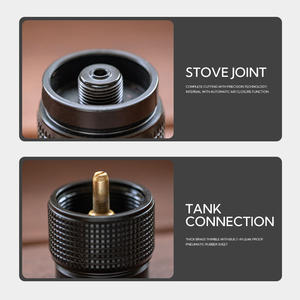 <span class=keywords><strong>Adaptateur</strong></span> de gaz de camping en aluminium personnalisable Accessoire de cuisine d'extérieur durable Convient précisément au connecteur de poêle au <span class=keywords><strong>butane</strong></span> Camping - Product Image 4
