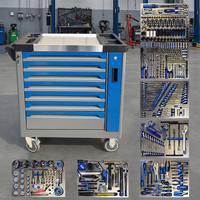 Kit de Herramientas de Reparación Profesional de 526 Piezas, Carro de Herramientas con 7 Cajones, Capacidad de Carga de 300 kg, para Mantenimiento Industrial en Talleres