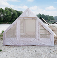Tente gonflable en PVC robuste, imperméable et résistante au vent, pour le camping, les événements, les fêtes et le glamping