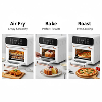 Four à frire à air électrique 2025, 11 L, 1360 W, commande tactile, 8 menus prédéfinis, compatible camping-car, réglage de la température de 60 à 200 °C, chauffage en acier inoxydable