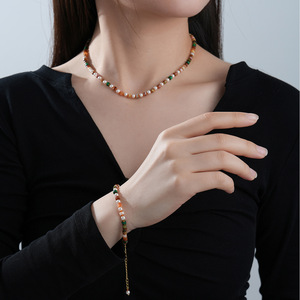 Pulsera de Perlas de Imitación Maillard, Elegante, Azul, Accesorio de Joyería de Moda para Mujer, Origen Yiwu - Product Image 4