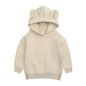 Sweat à capuche enfant personnalisé pour le printemps et l'automne, haut en polaire à capuche, tenue de famille à oreilles d'ours, sweatshirts - Product Image 6