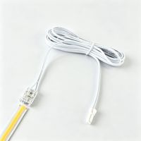 Câble connecteur Dupont sans soudure à 2 broches, clip transparent pour bande LED COB SMD 5 mm 8 mm, adaptateur de fil terminal basse tension