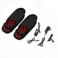 חדש עיצוב אדום אור טיפול הליכה נעלי בית 660nm 850nm אדום אינפרא אדום אור טיפול נעל עבור נשים וגברים רגל טיפול